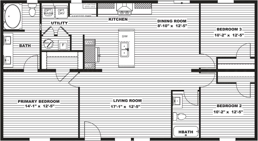 Desoto floor plan home features